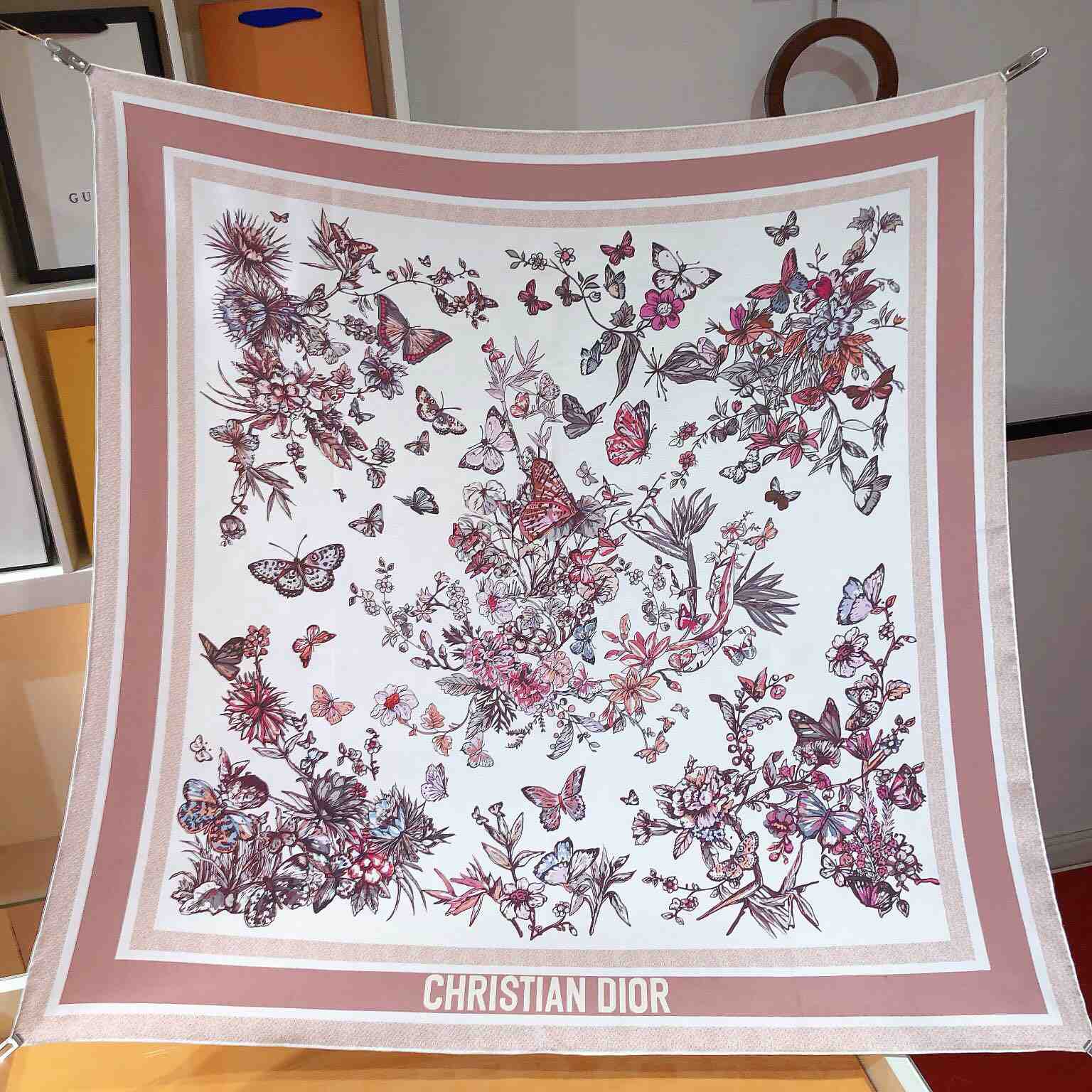 Dior Toile De Jouy Mexico 90 Square Scarf - FashionPlug