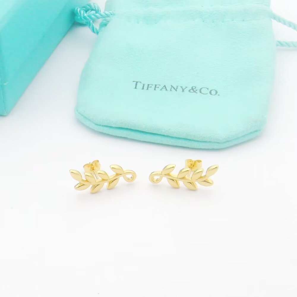 Tiffany&CO Olive Leaf Climber Earrings - FashionPlug