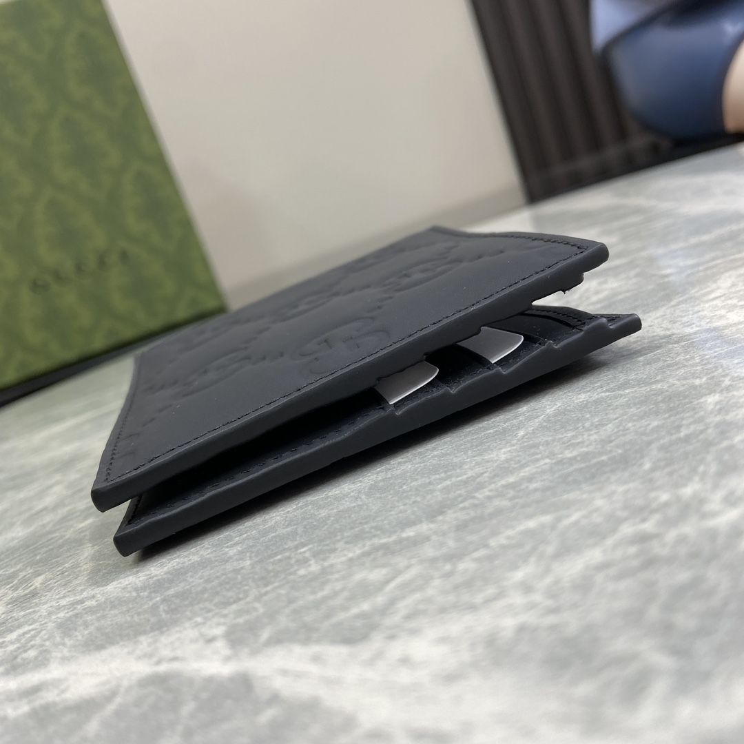 Gucci GG Rubber-effect Bi-fold Wallet - FashionPlug