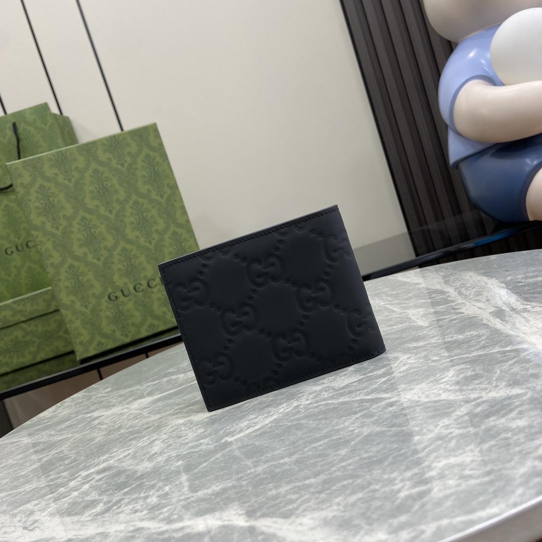 Gucci GG Rubber-effect Bi-fold Wallet - FashionPlug