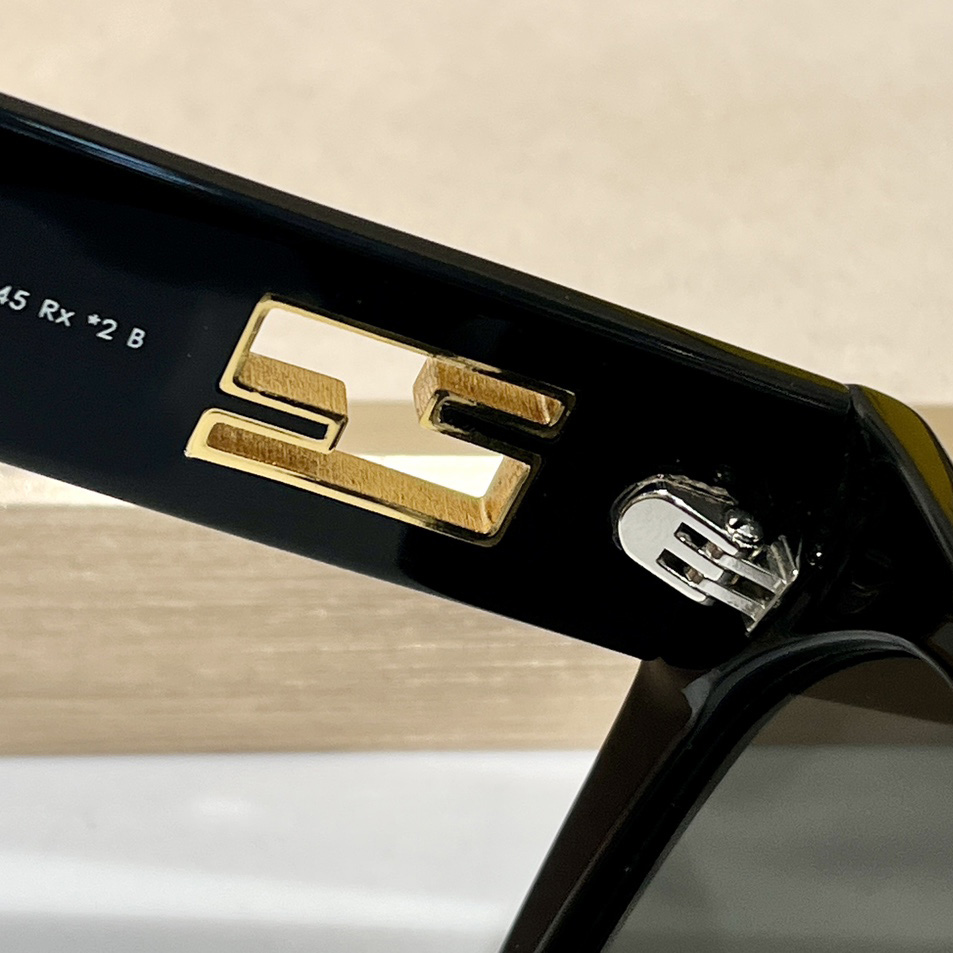 Fendi Baguette Black Acetate Sunglasses - FashionPlug