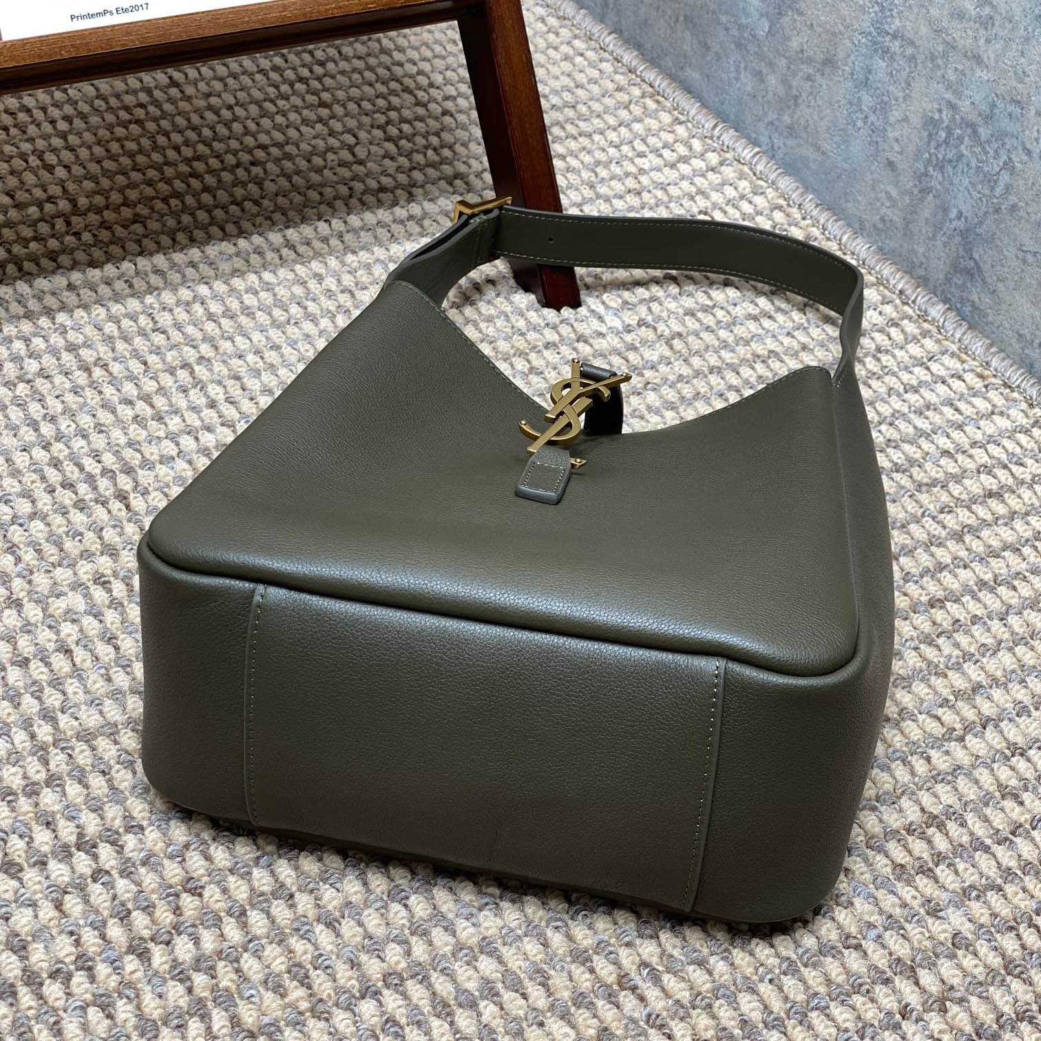 Saint Laurent LE 5 À 7 Supple Small In Grained Leather - FashionPlug