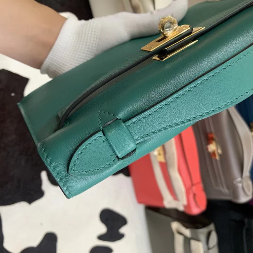 Hermes Kelly Pochette Clutch Bag   23-14-7cm - FashionPlug