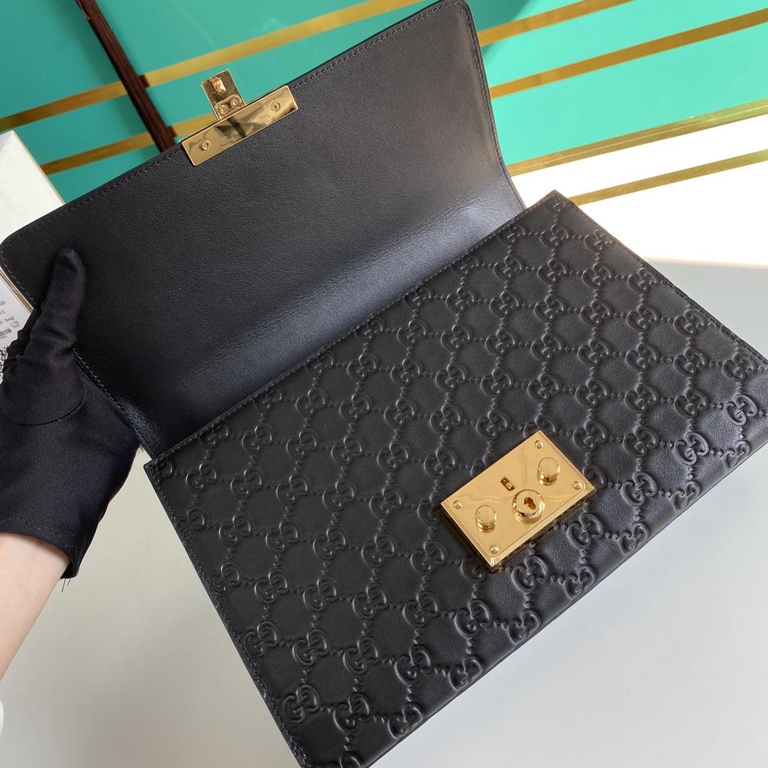 Gucci Padlock Shoulder Bag (30-19-10CM) - FashionPlug