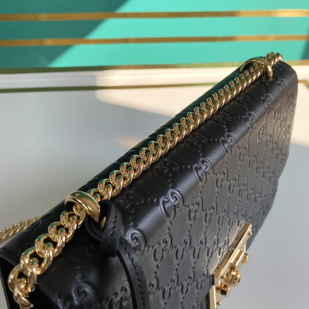 Gucci Padlock Shoulder Bag (30-19-10CM) - FashionPlug