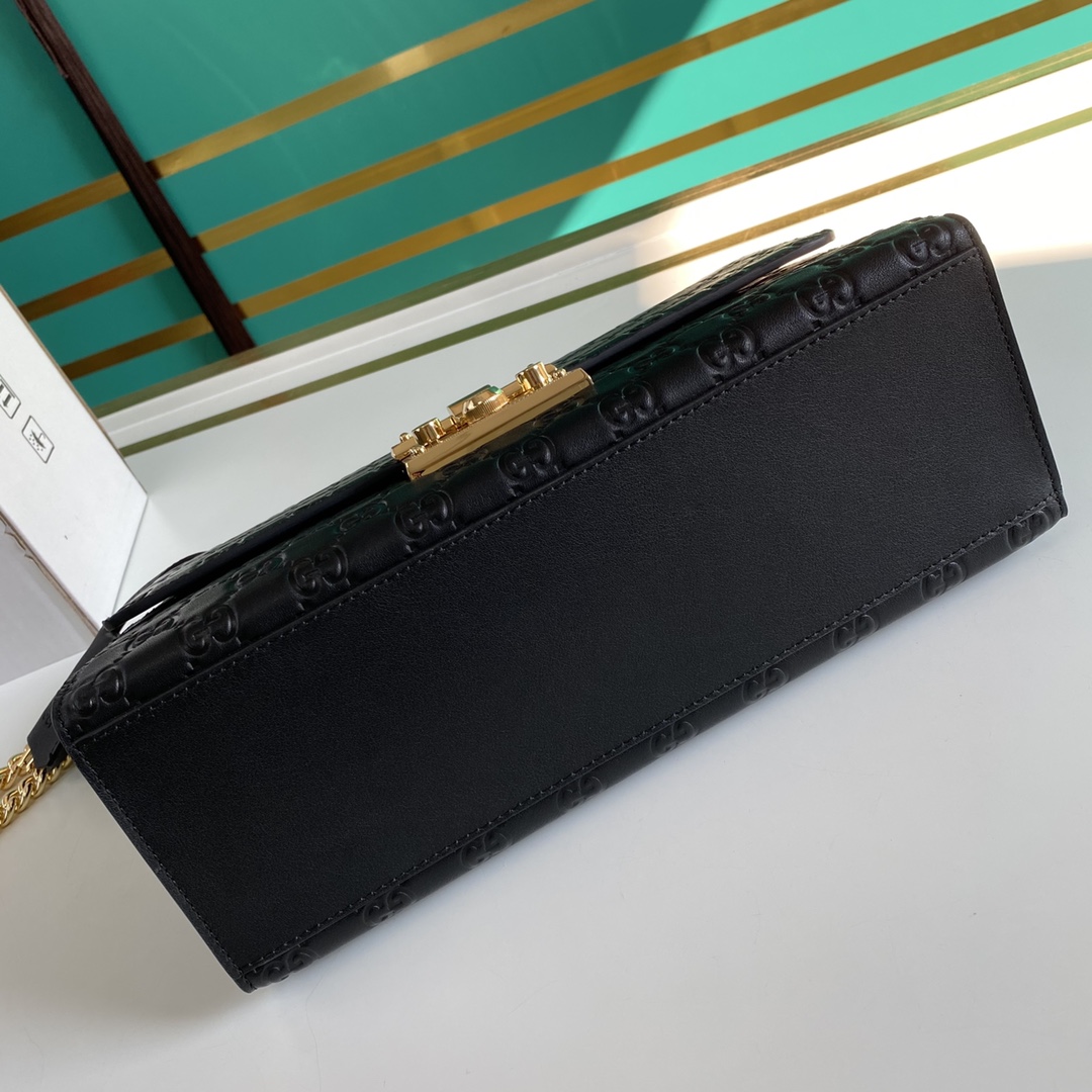 Gucci Padlock Shoulder Bag (30-19-10CM) - FashionPlug