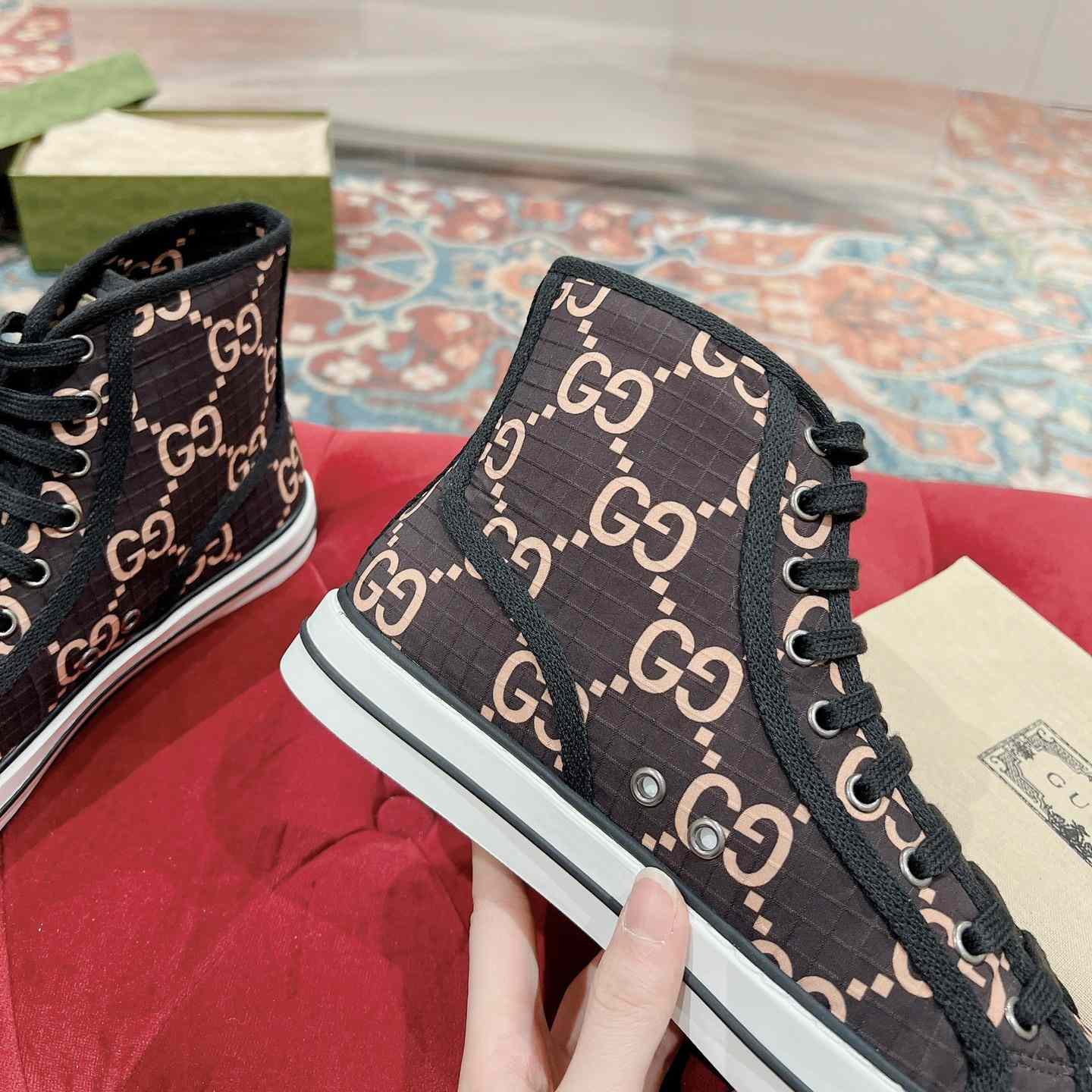 Gucci Tennis 1977 High-top Sneaker(upon uk size) - FashionPlug