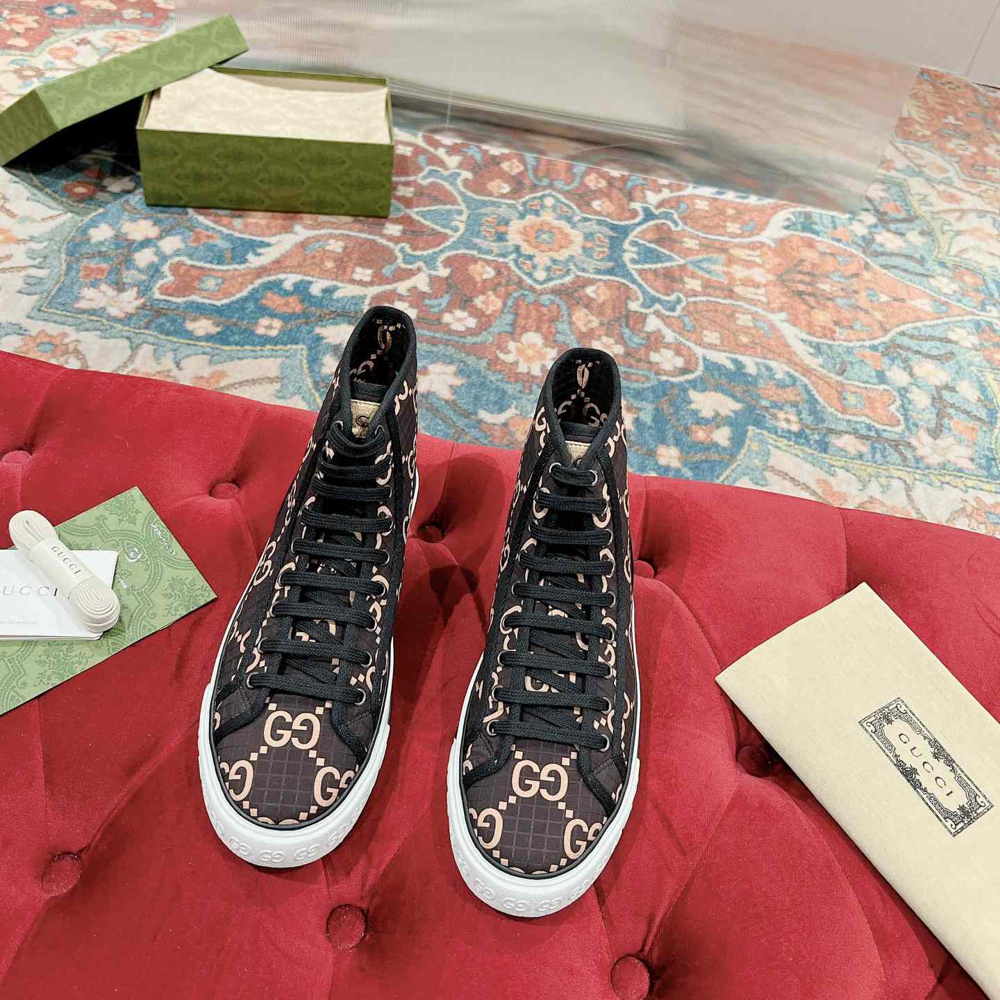 Gucci Tennis 1977 High-top Sneaker(upon uk size) - FashionPlug