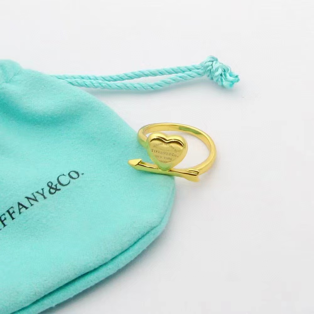 Tiffany&CO Lovestruck Heart Tag Ring - FashionPlug