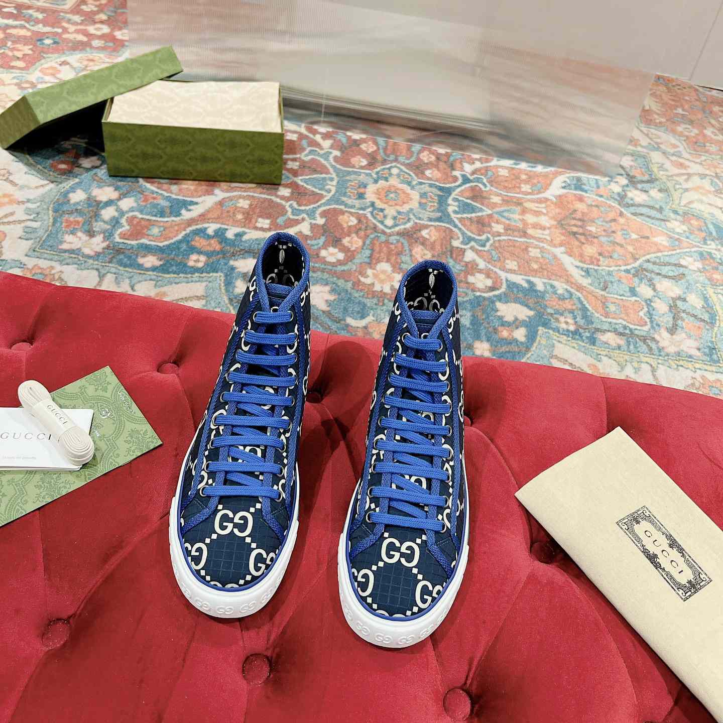 Gucci Tennis 1977 High-top Sneaker(upon uk size) - FashionPlug