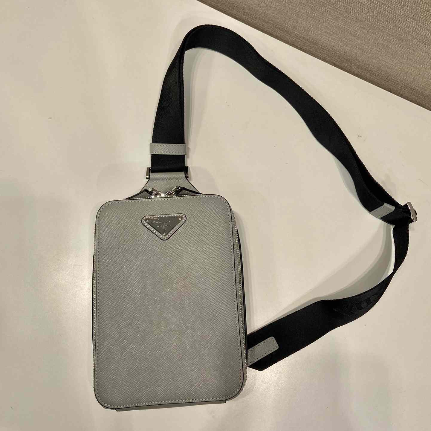 Prada Brique Saffiano Leather Bag - FashionPlug