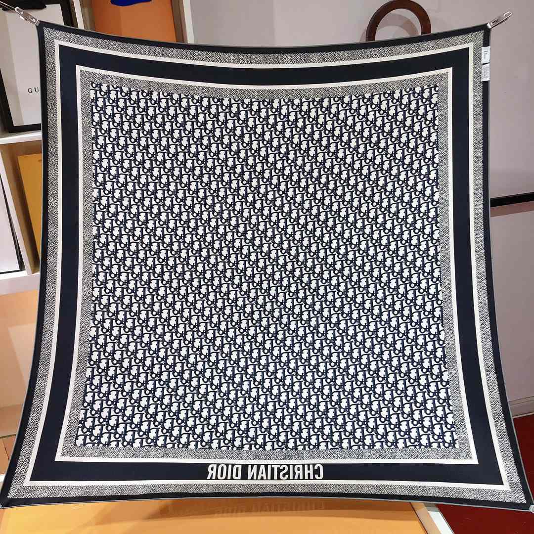 Dior Oblique Diortwin 90 Square Scarf - FashionPlug