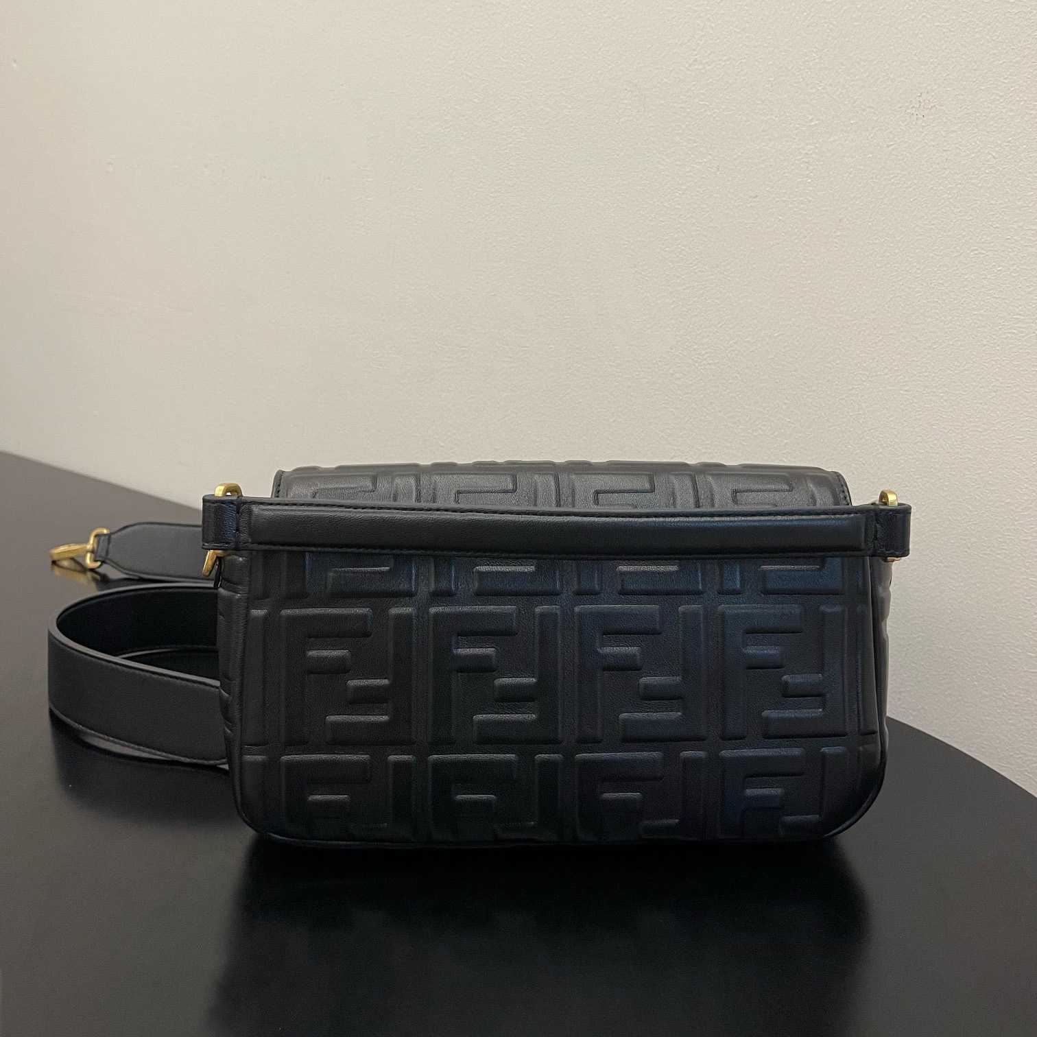 Fendi Baguette Black Leather Bag - FashionPlug