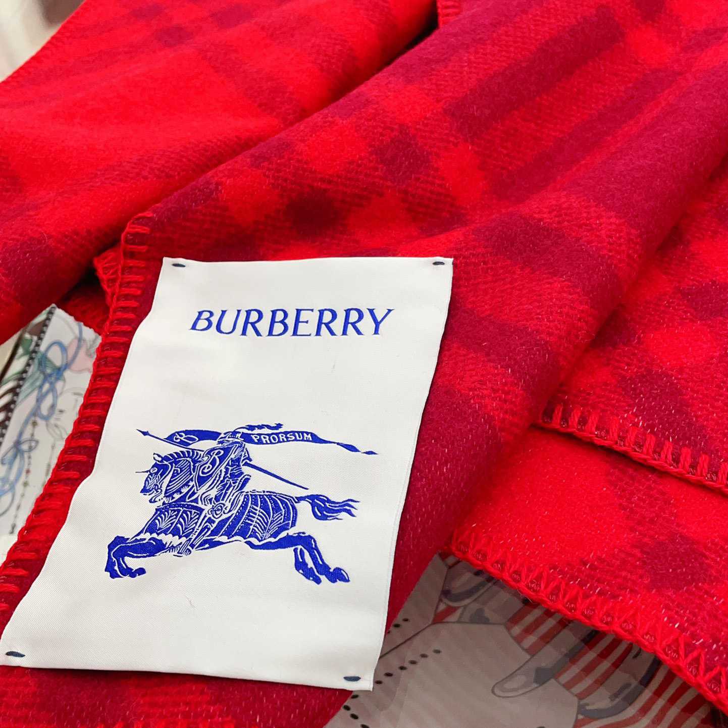 Burberry Check Wool Blanket Cape - FashionPlug