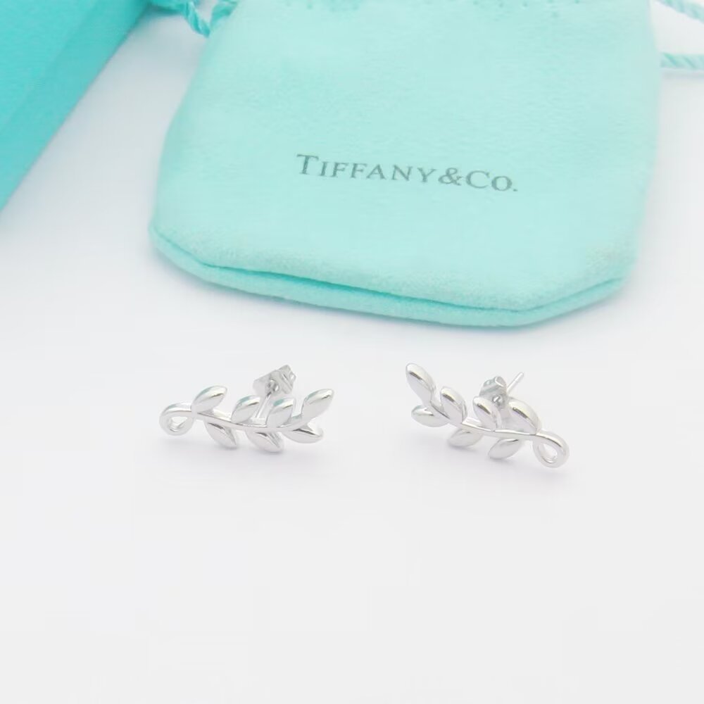 Tiffany&CO Olive Leaf Climber Earrings - FashionPlug