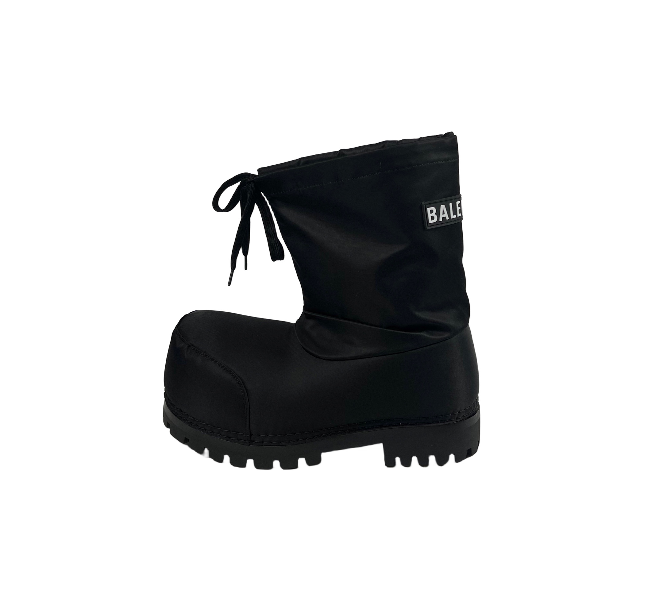 Balenciaga Alaska Low Boot In Black Nylon - FashionPlug