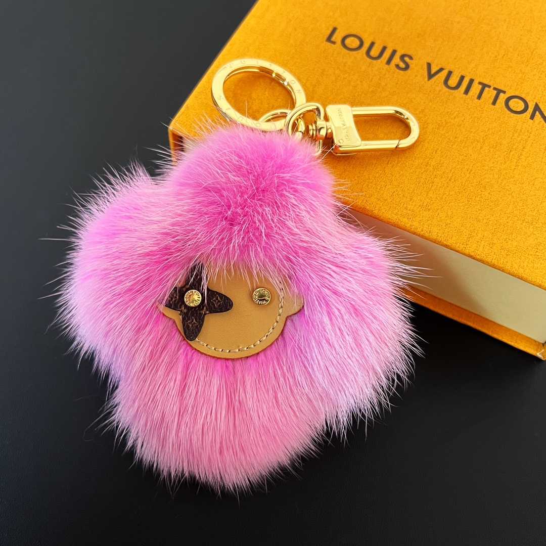 Louis Vuitto Vivienne Fur Key Holder   M01447 - FashionPlug