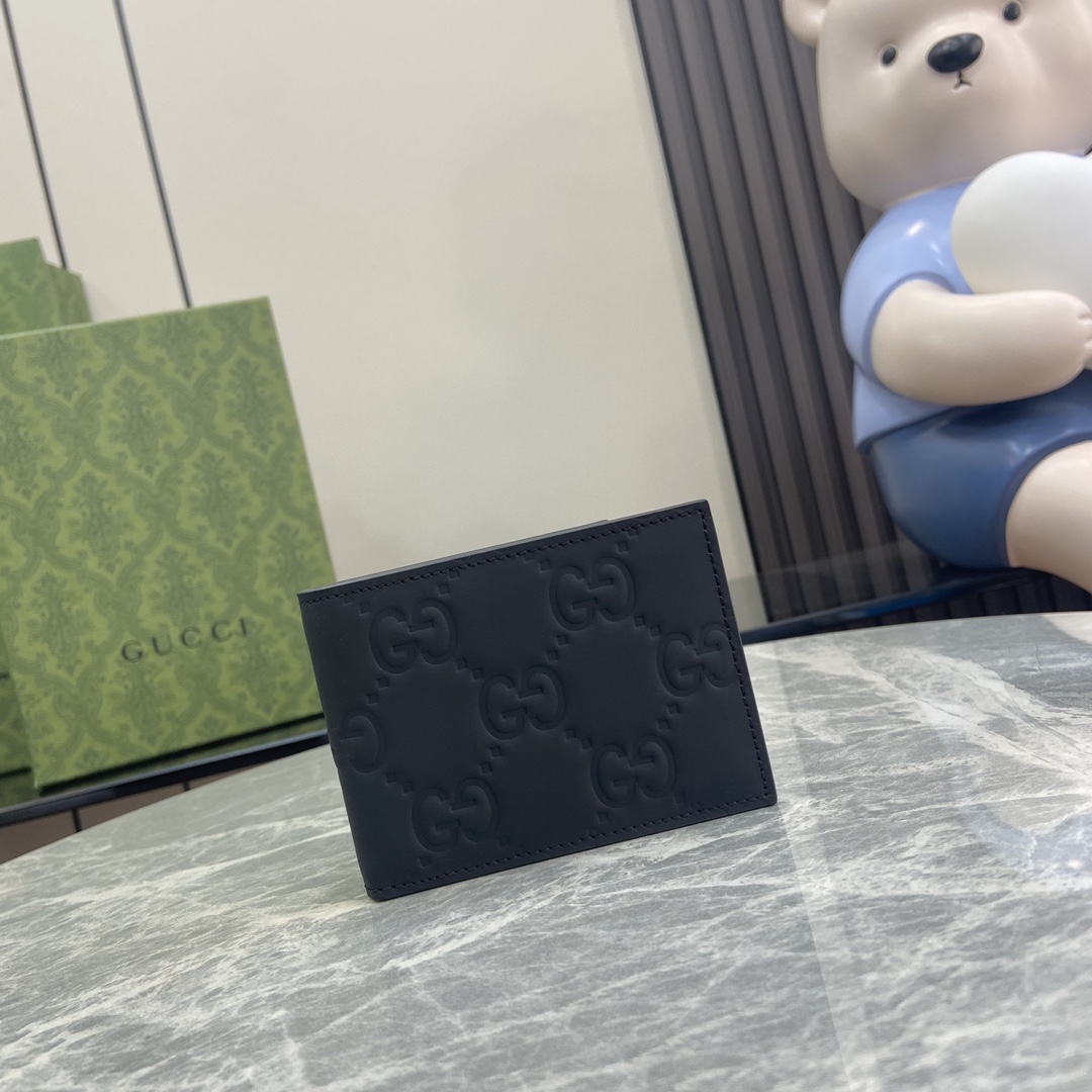 Gucci GG Rubber-effect Bi-fold Wallet - FashionPlug