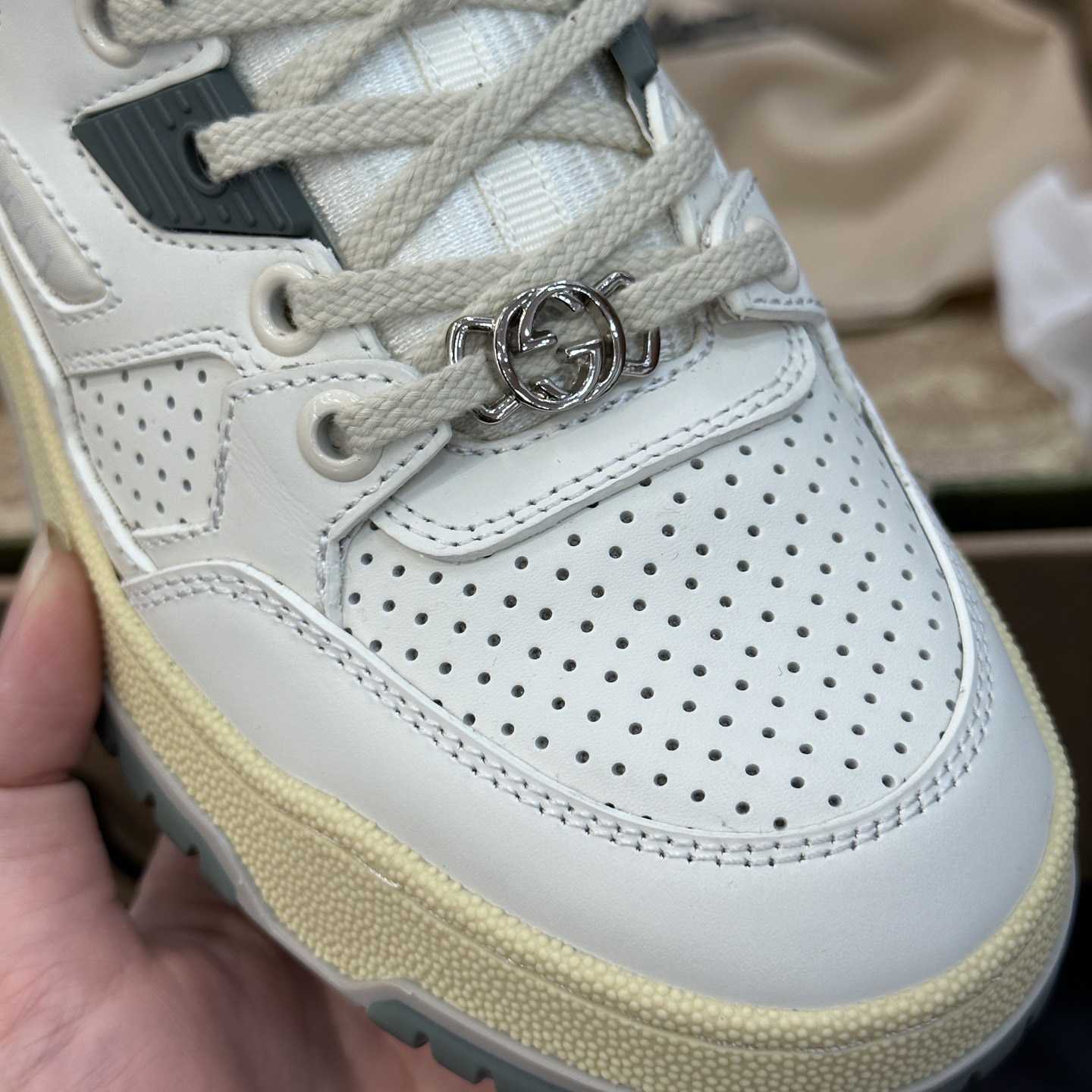 Gucci High Top Distressed Effect Sneaker  - FashionPlug