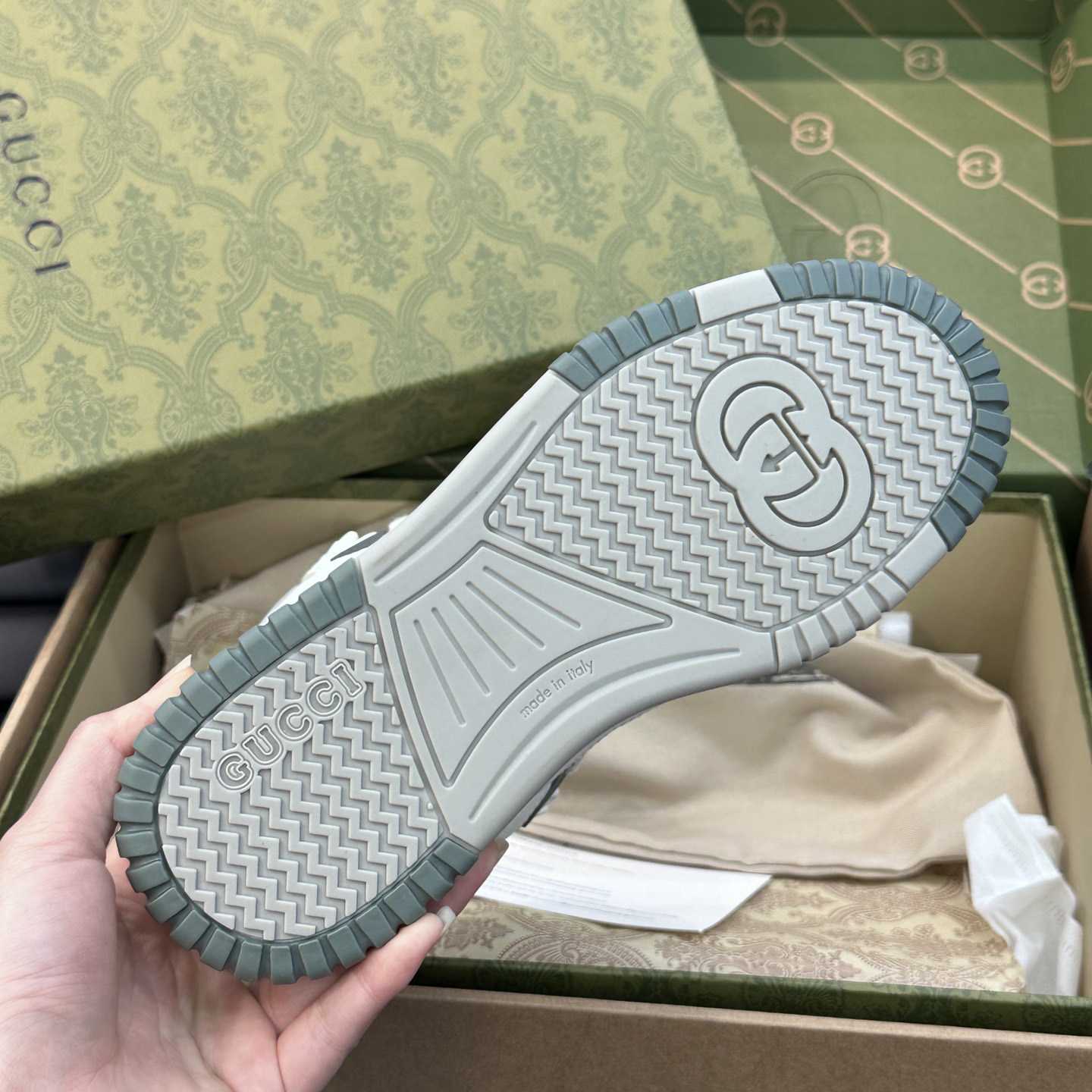 Gucci High Top Distressed Effect Sneaker  - FashionPlug