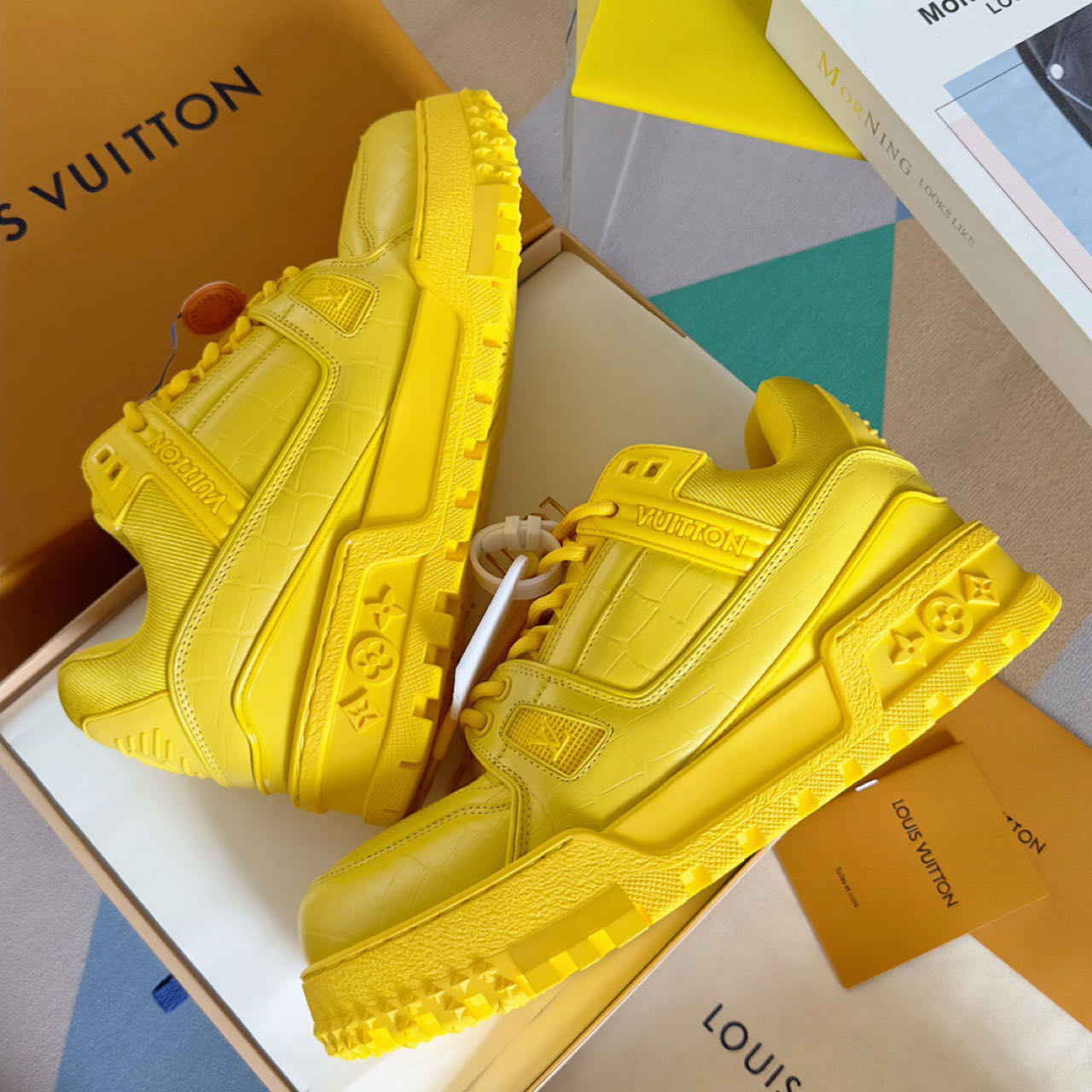 Louis Vuitton LV Trainer Maxi Sneaker   1ACN2G - FashionPlug
