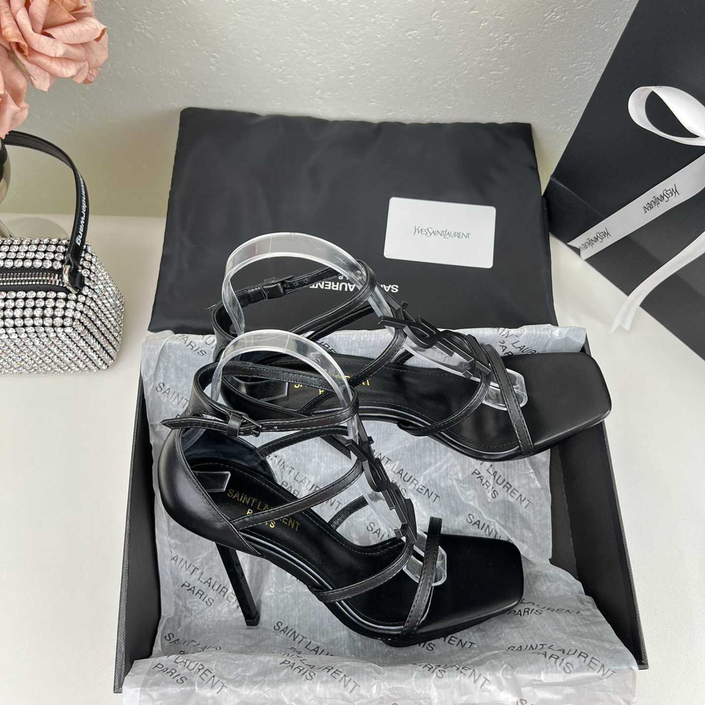 Saint Laurent Cassandra Sandals - FashionPlug