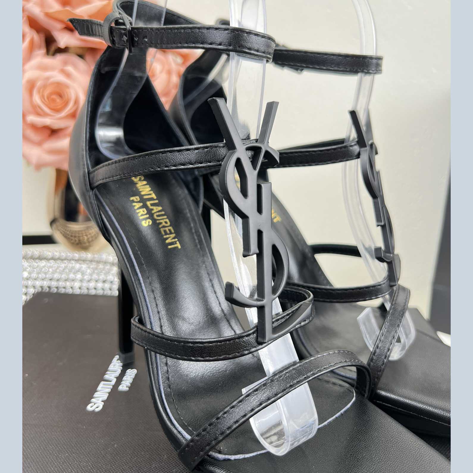 Saint Laurent Cassandra Sandals - FashionPlug