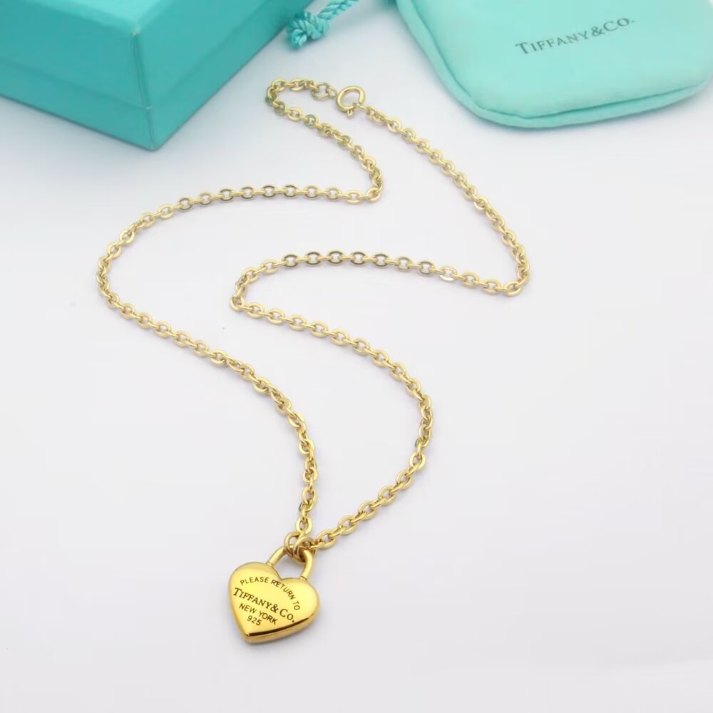 Tiffany&CO Full Heart Pendant - FashionPlug