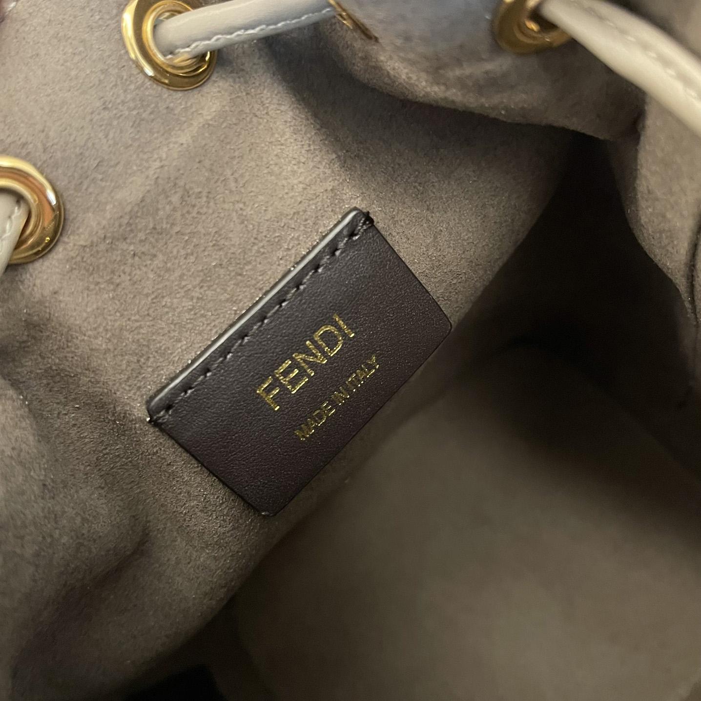Fendi Mini Mon Tresor Ff Canvas Bag (18-12-10cm) - FashionPlug