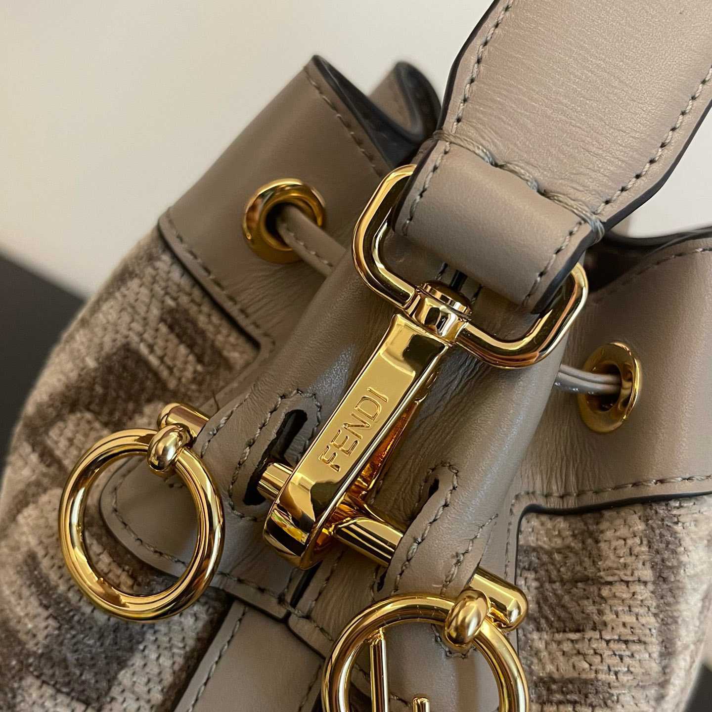 Fendi Mini Mon Tresor Ff Canvas Bag (18-12-10cm) - FashionPlug