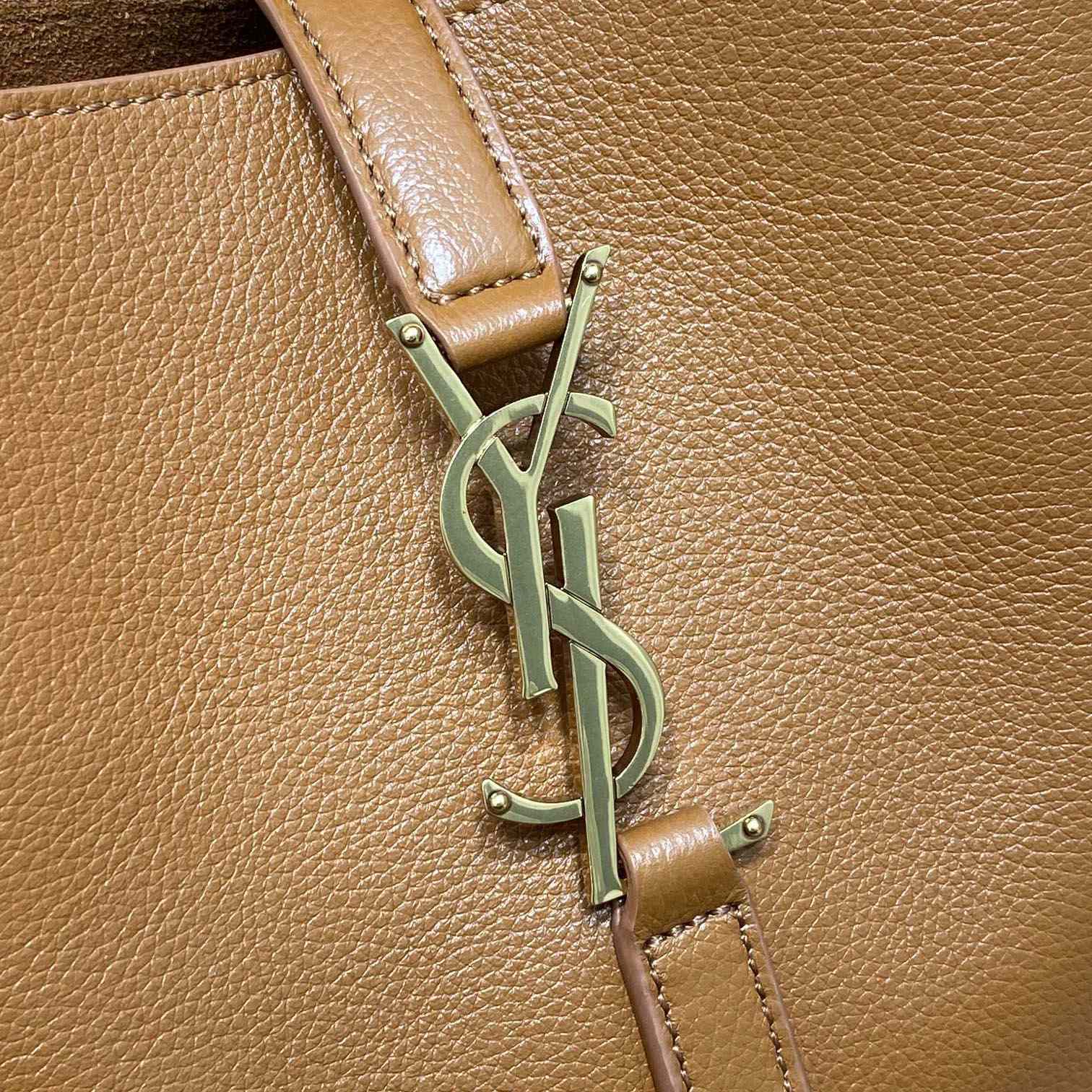 Saint Laurent LE 5 À 7 Supple Small In Grained Leather - FashionPlug