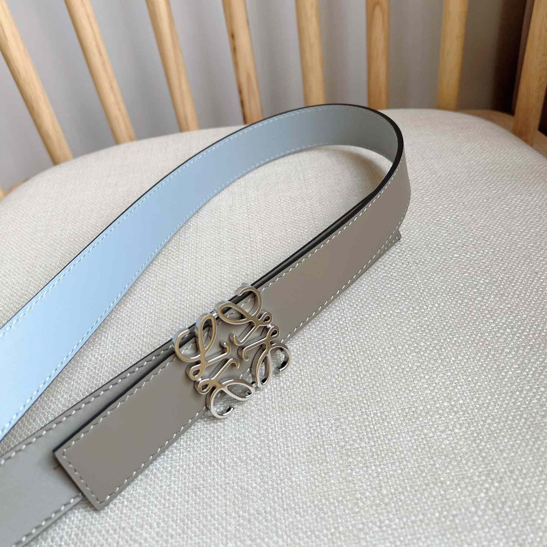 Loewe Reversible Anagram Belt In Smooth Calfskin - FashionPlug