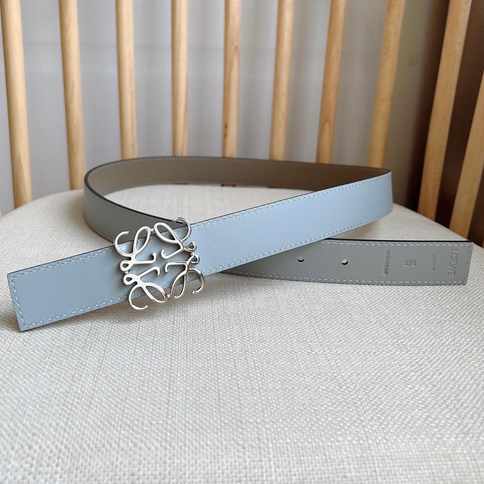 Loewe Reversible Anagram Belt In Smooth Calfskin - FashionPlug