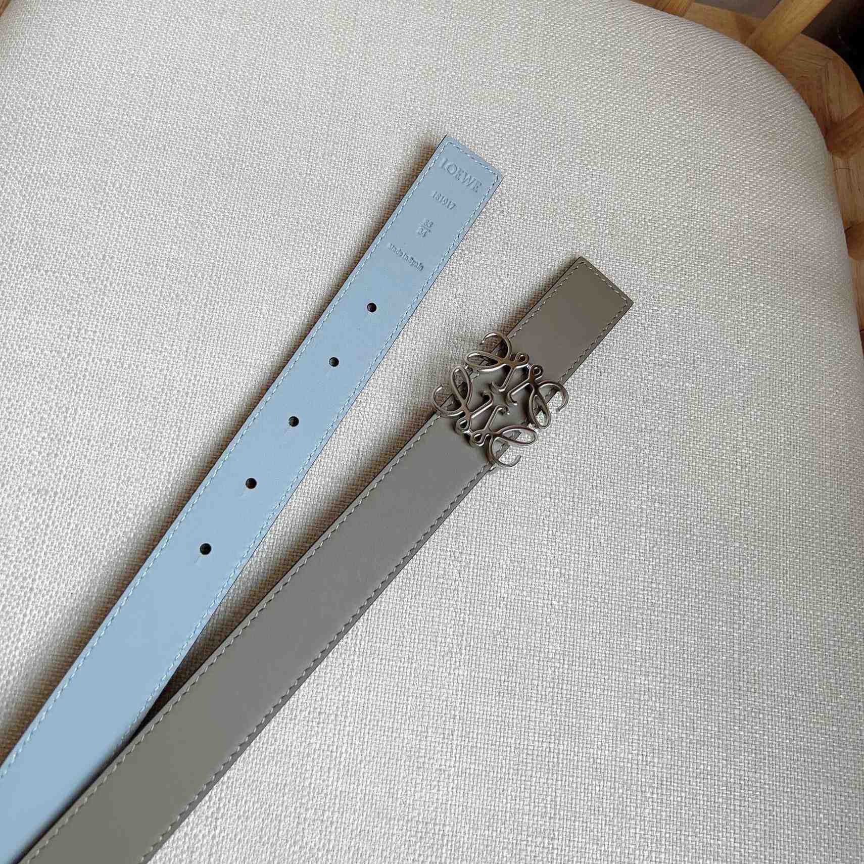 Loewe Reversible Anagram Belt In Smooth Calfskin - FashionPlug