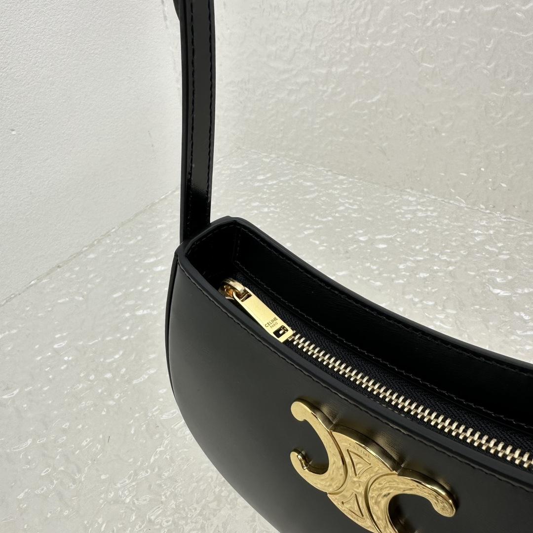 Celine Medium Tilly Bag In Shiny Calfskin - FashionPlug