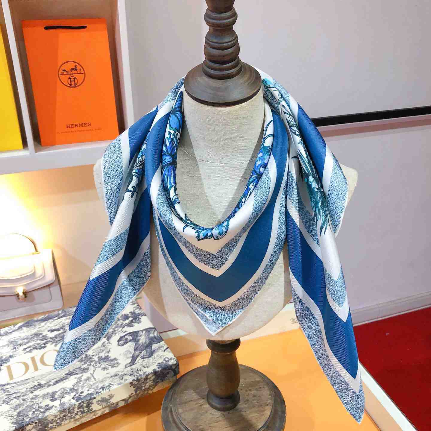 Dior Toile De Jouy Mexico 90 Square Scarf - FashionPlug