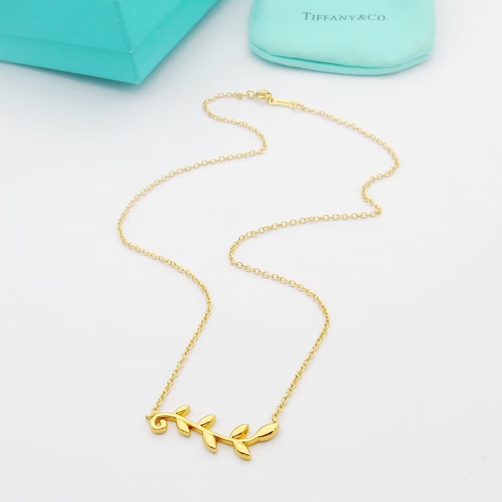 Tiffany&CO Olive Leaf Vine Pendant - FashionPlug