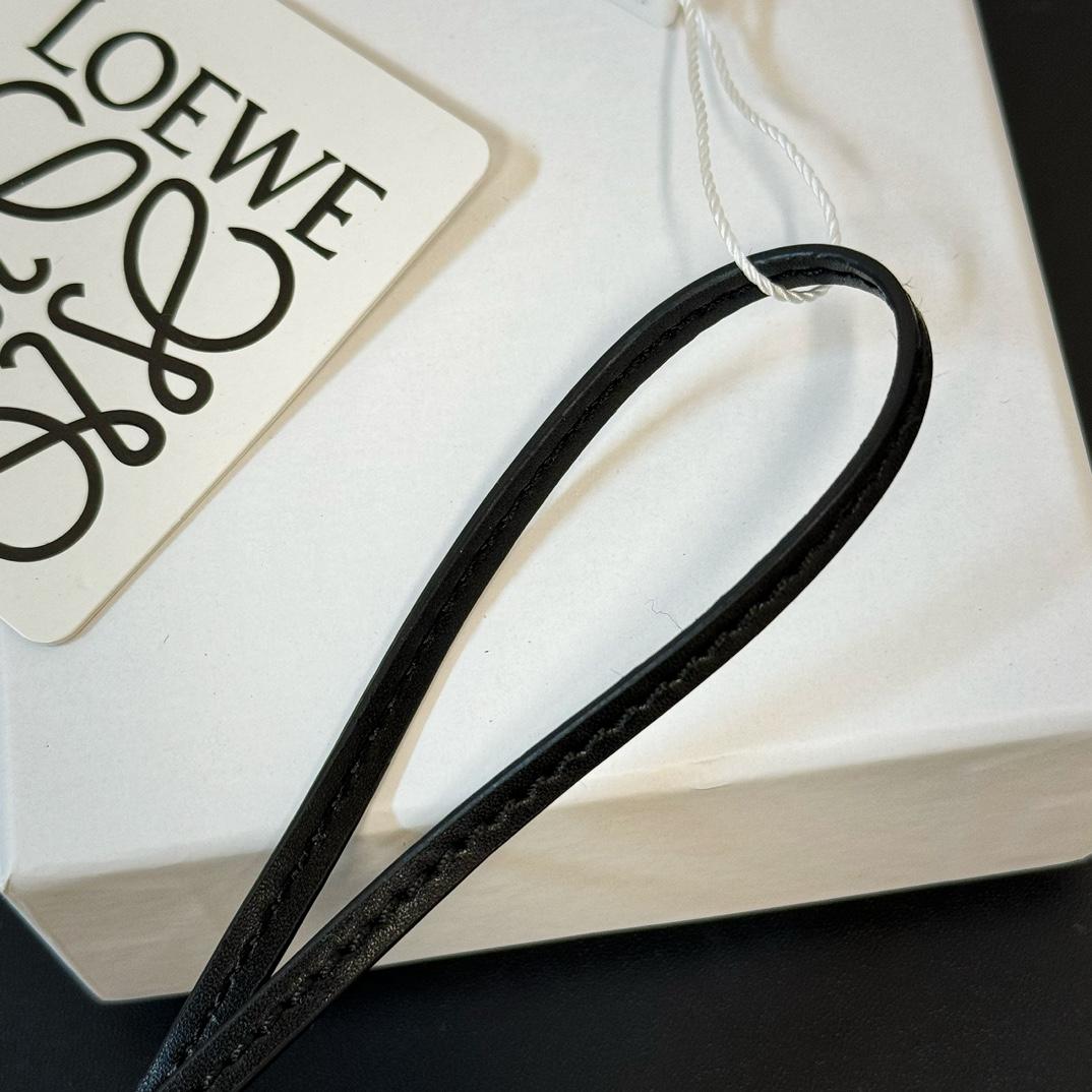 Loewe Panda Charm In Felt And Calfskin - FashionPlug