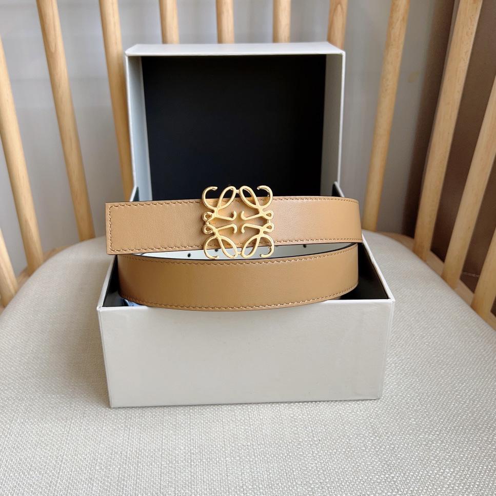 Loewe Reversible Anagram Belt In Smooth Calfskin - FashionPlug