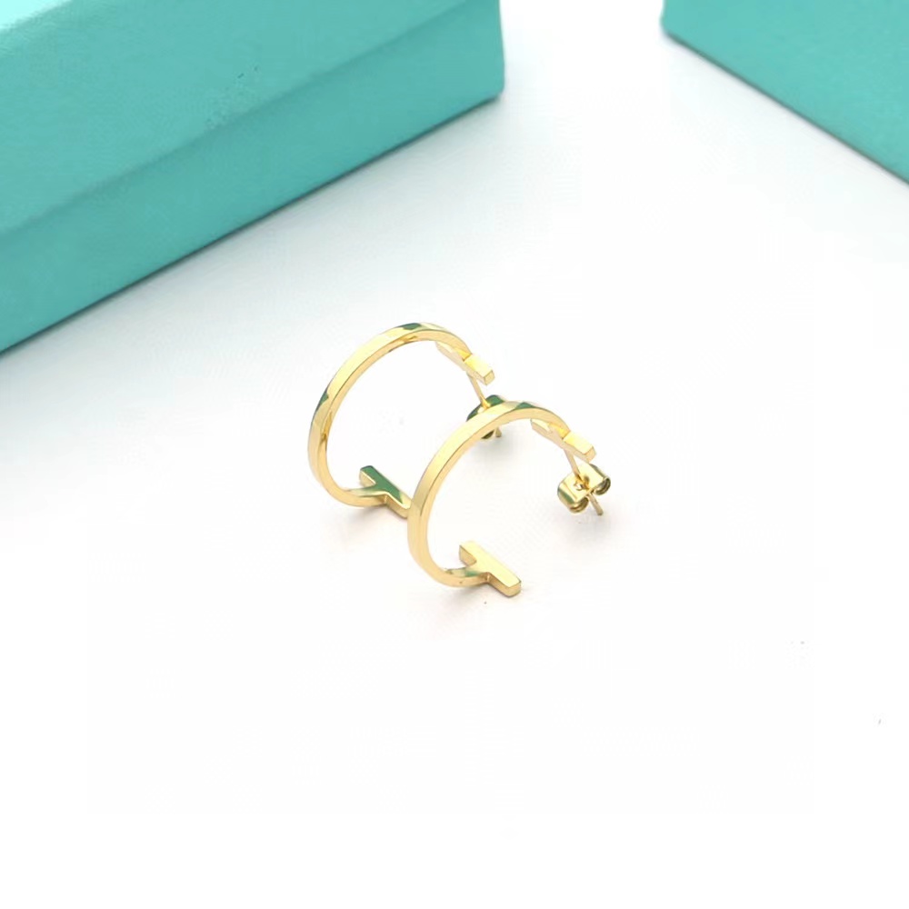 Tiffany&CO Hoop Earrings - FashionPlug