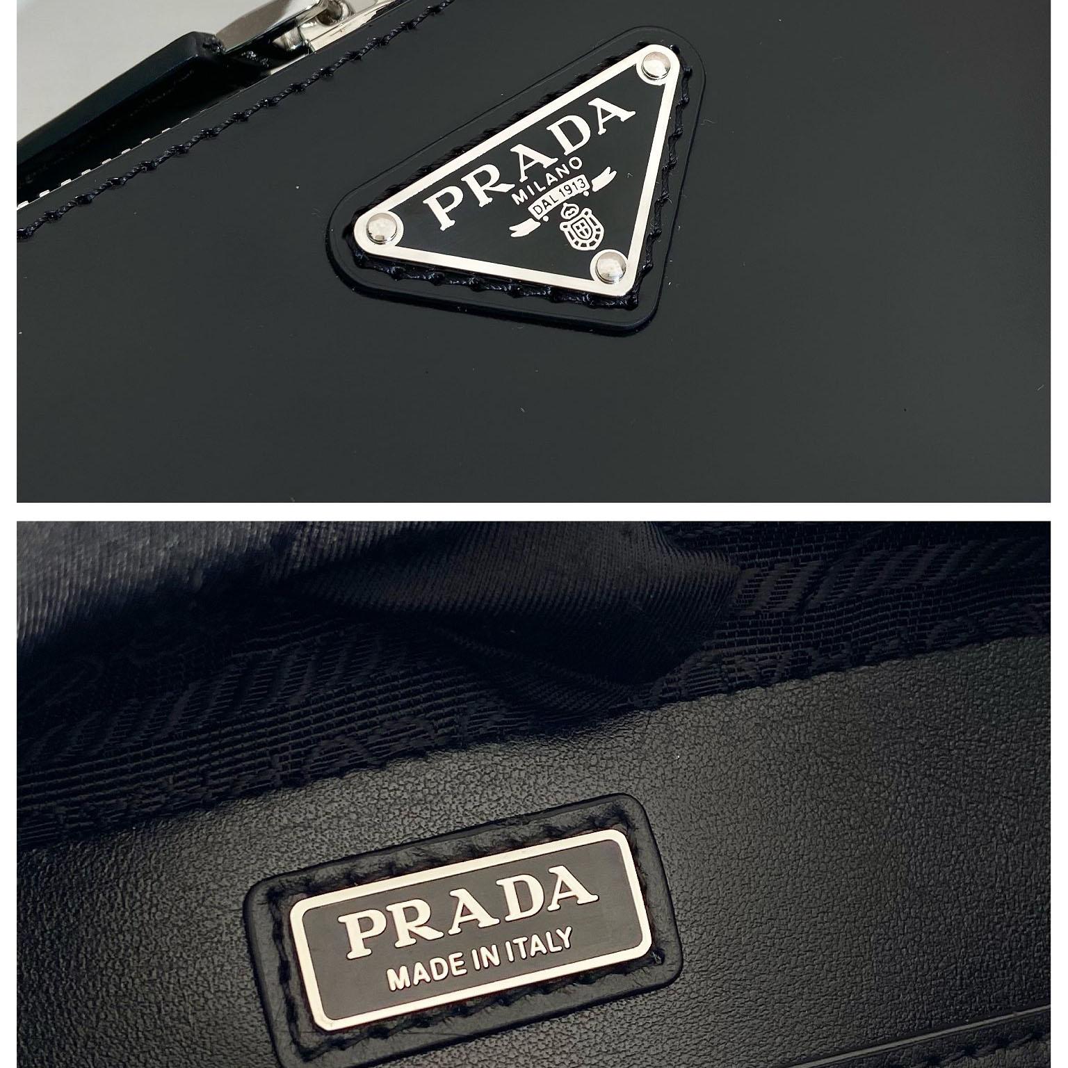 Prada Brique Brushed Leather Bag - FashionPlug