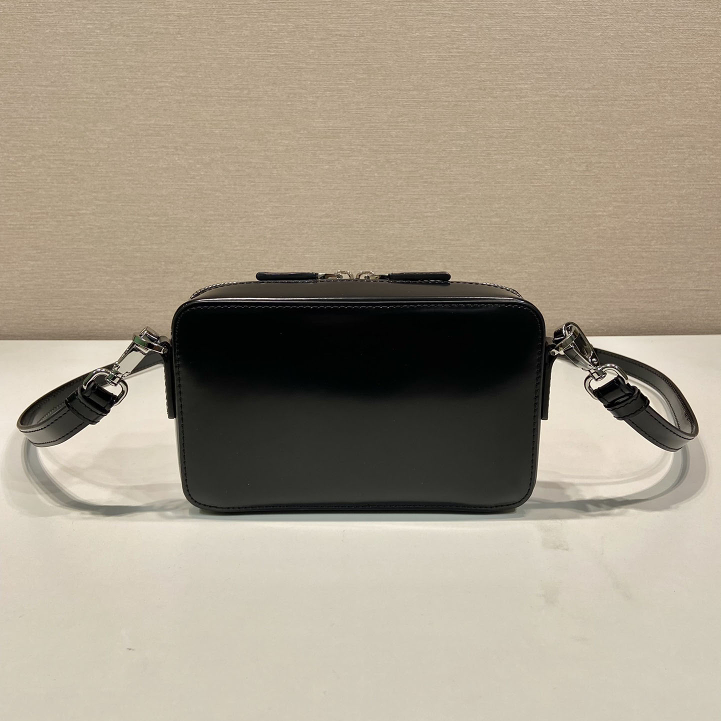 Prada Brique Brushed Leather Bag - FashionPlug