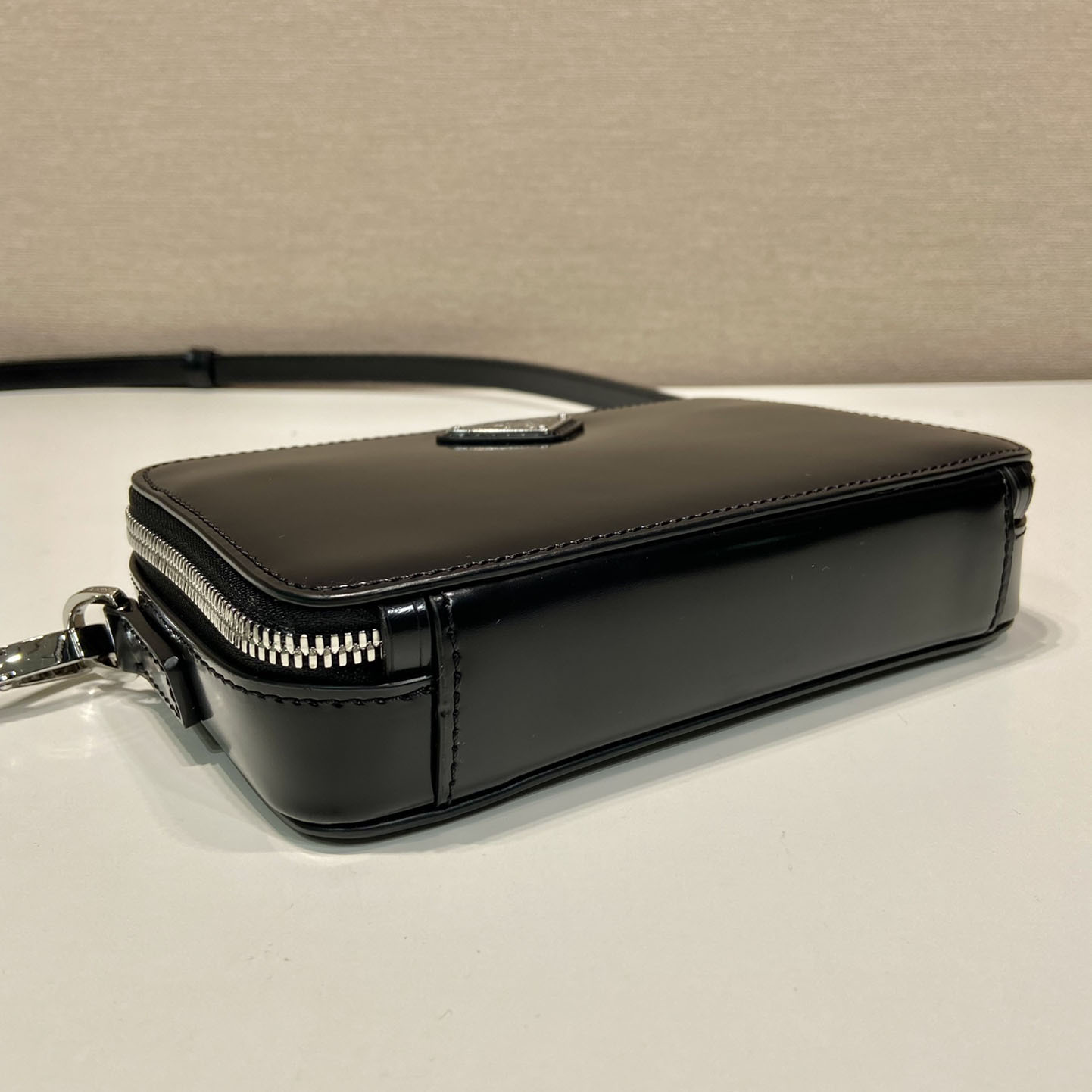 Prada Brique Brushed Leather Bag - FashionPlug