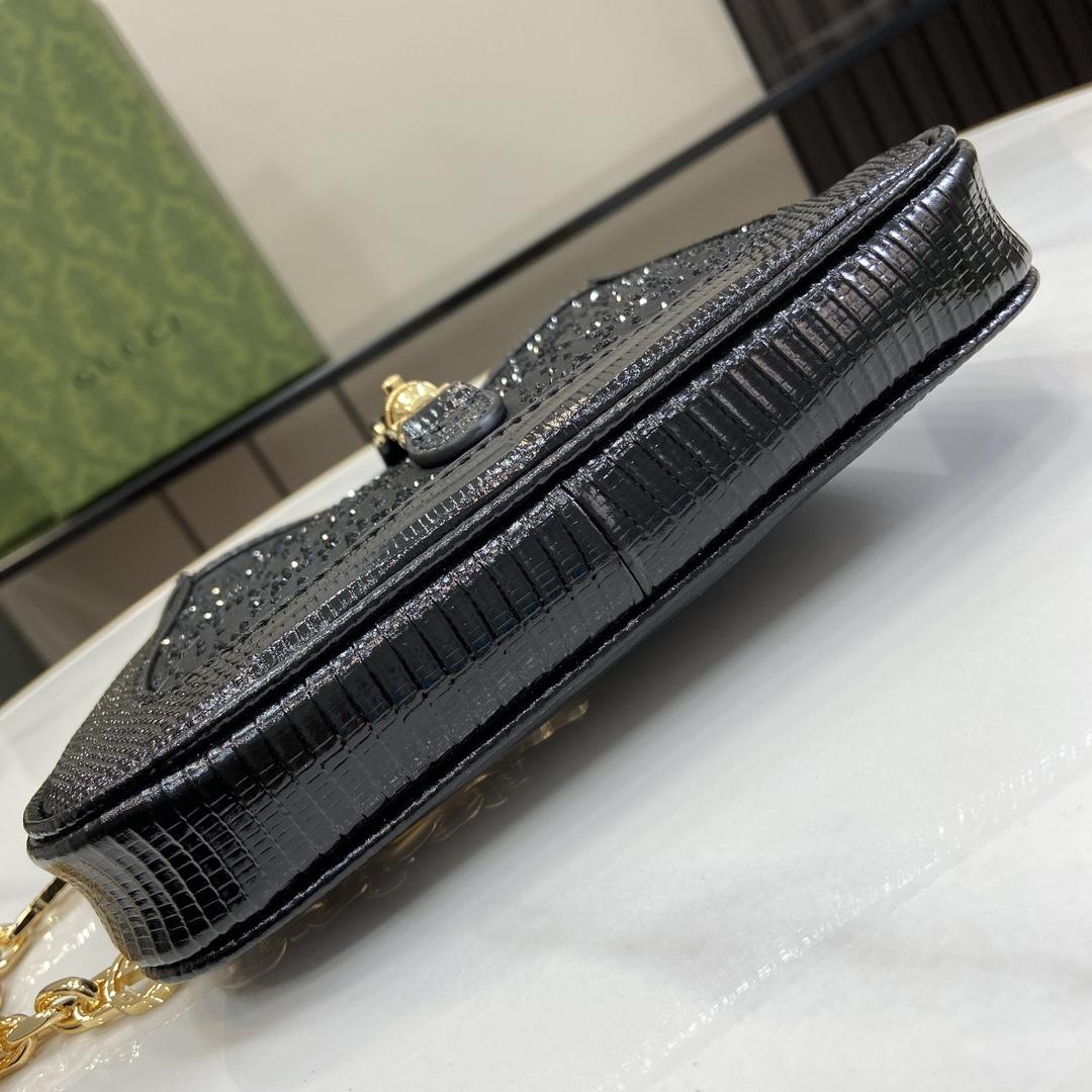 Gucci Jackie 1961 GG Crystal Mini Bag - FashionPlug