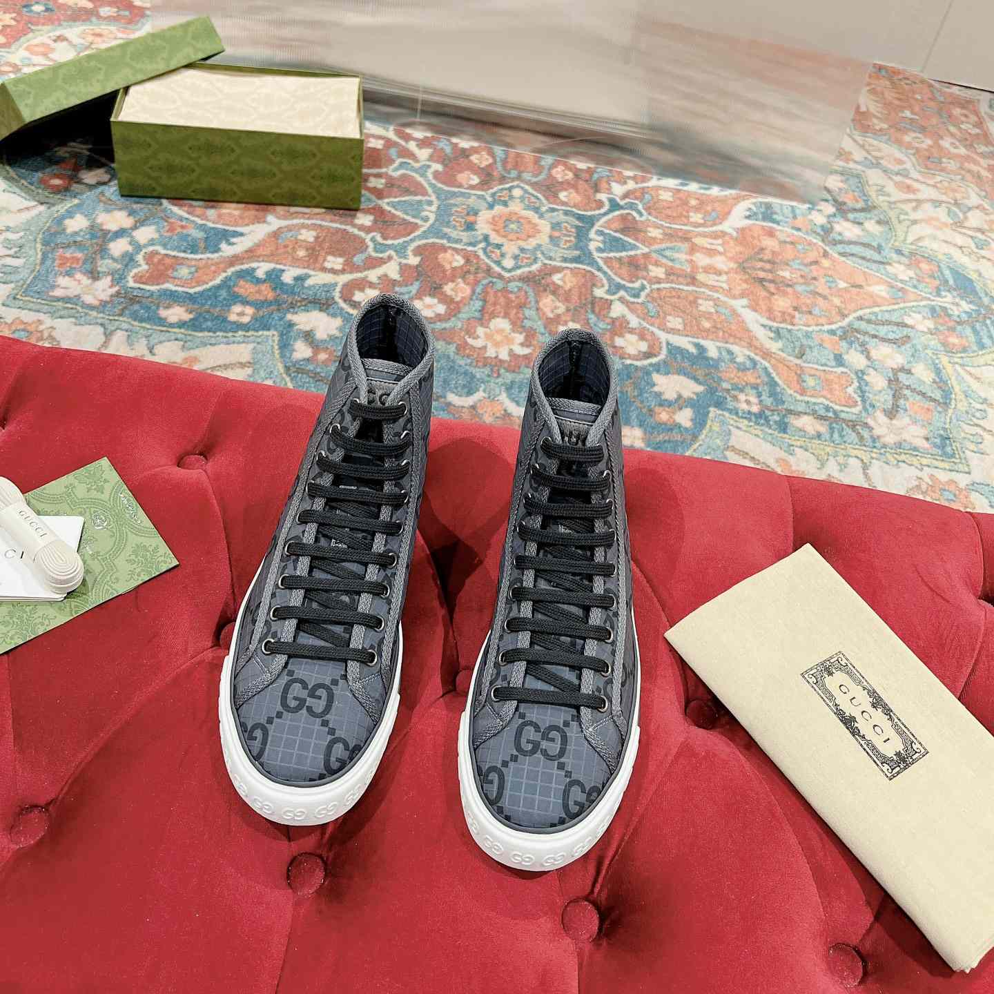 Gucci Tennis 1977 High-top Sneaker(upon uk size) - FashionPlug