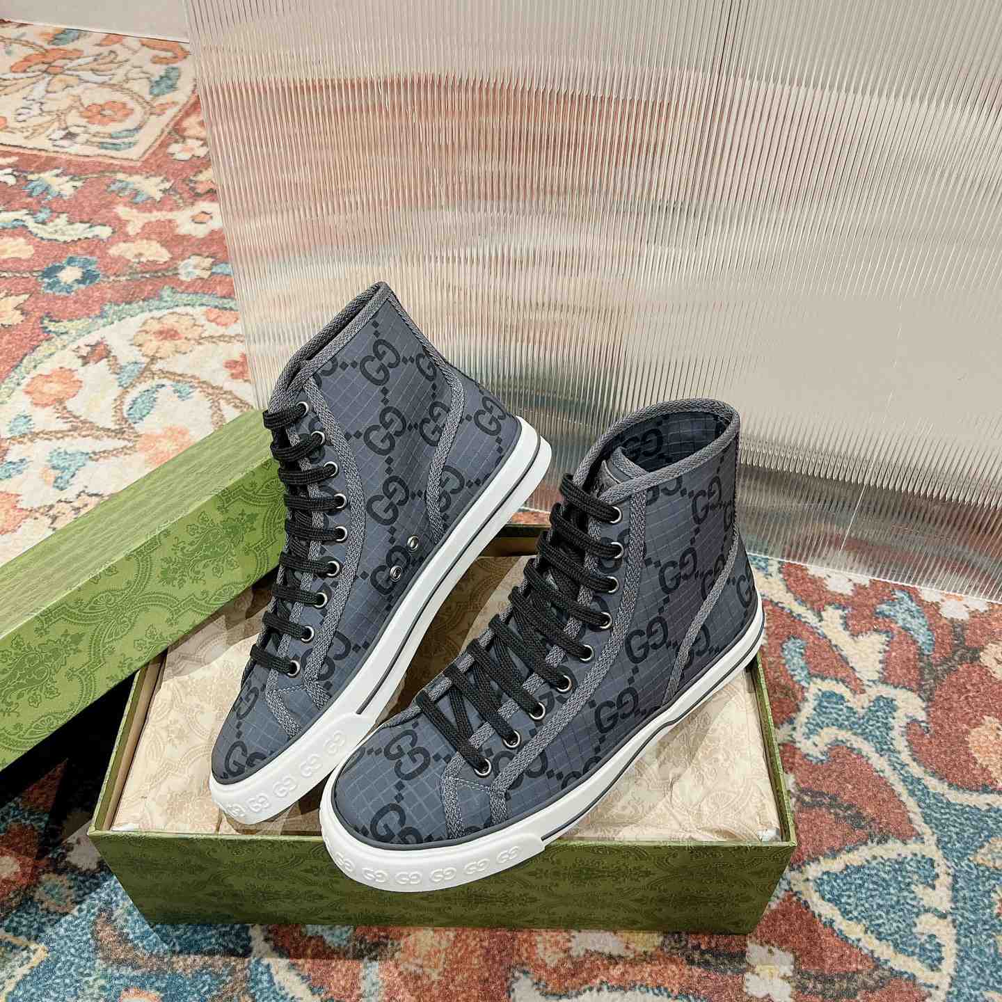 Gucci Tennis 1977 High-top Sneaker(upon uk size) - FashionPlug