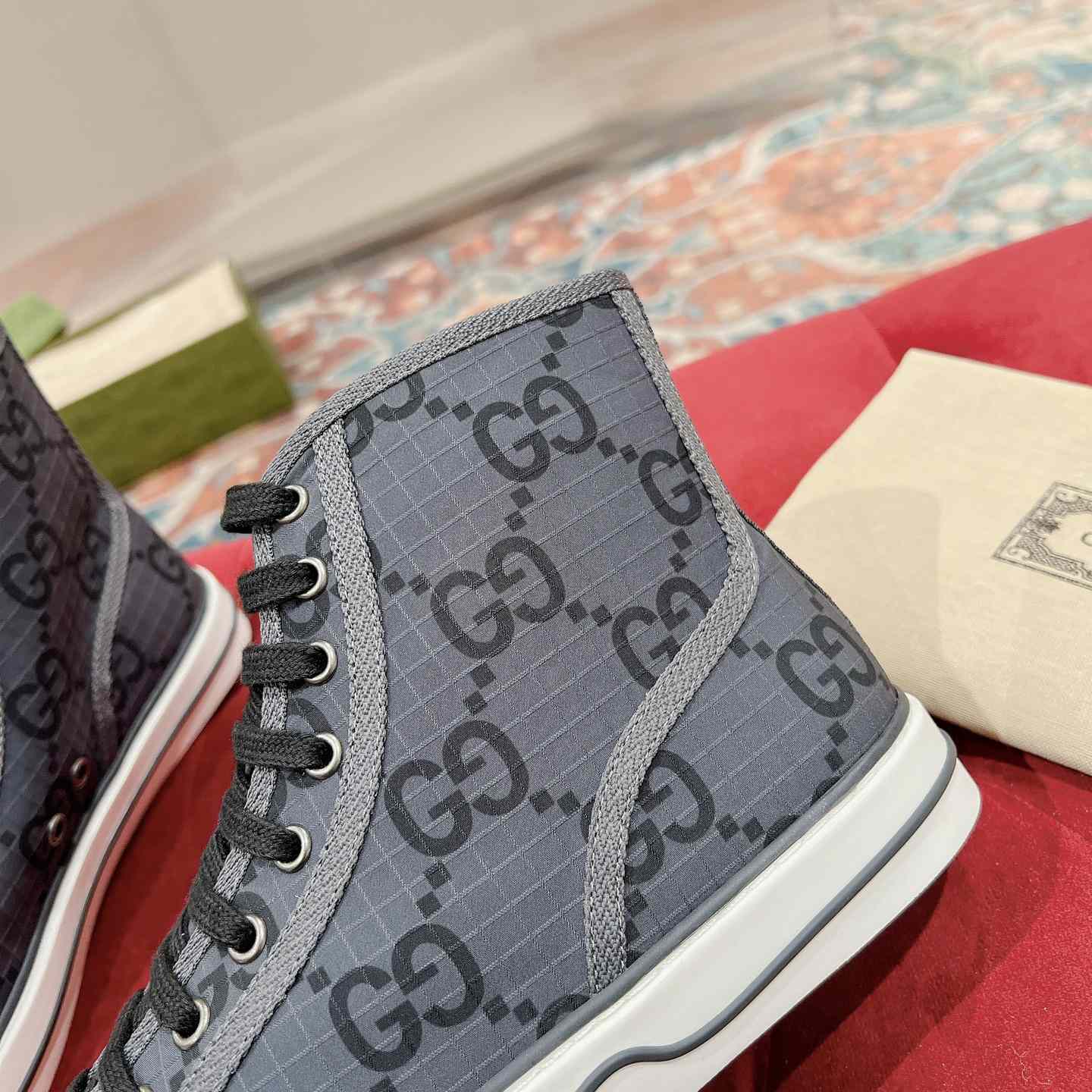 Gucci Tennis 1977 High-top Sneaker(upon uk size) - FashionPlug