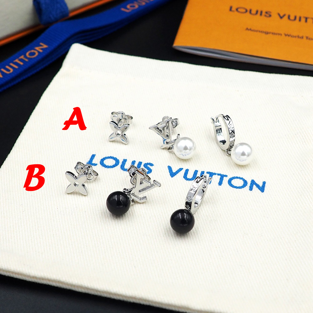 Louis Vuitton Monogram Pearls Earrings - FashionPlug