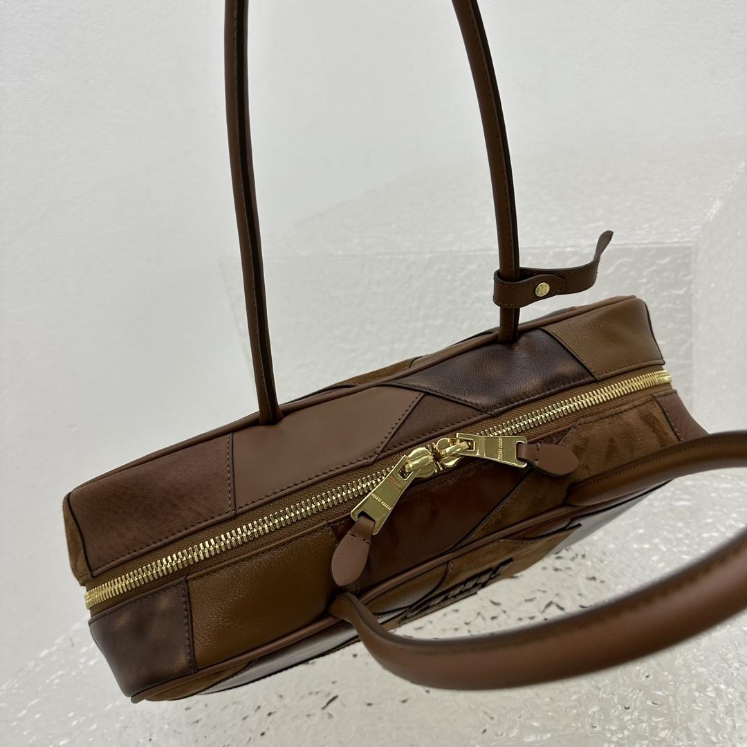 Miu Miu Leather Patchwork Bag - FashionPlug