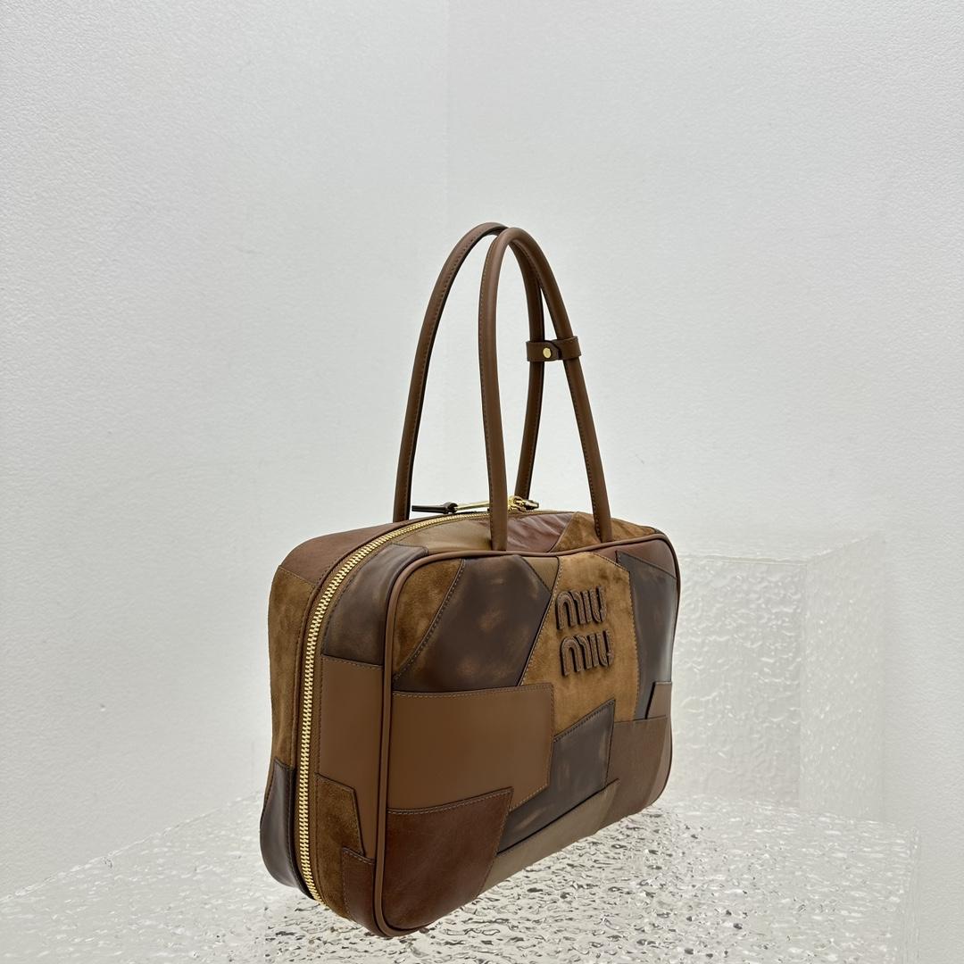 Miu Miu Leather Patchwork Bag - FashionPlug